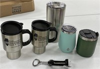 Travel Mugs, Wine Opener