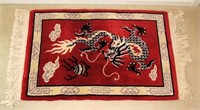 2'x'3' wool Chinese hook rug