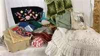 Curtains; Fabric; Crocheted Pcs & More in tote