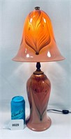 Beautiful Blown Glass Lamp