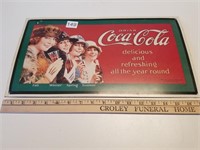 Vintage Coca Cola Tin 17.5" x 9.5"