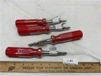 Lot of Project Source 6 in 1 Screwdrivers