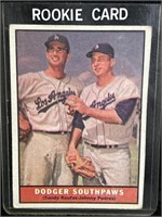 1961 Topps Koufax, Podres #207 Ungraded