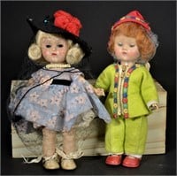 [2] vintage hard plastic Vogue Ginny dolls