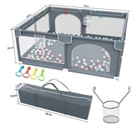 Baby Playpen, 79 x 63 Inches Extra Large Playpen