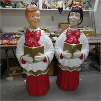 Pair of Caroler Blow Molds