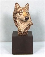 Forest Spirit Wolf Pewter Bust
