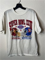 Vintage 1988 Super Bowl Broncos Redskins Shirt