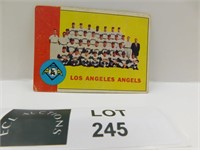 1963 TOPPS LOS ANGELES ANGELS TEAM BASEBALL CARD