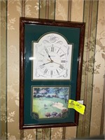 Ingraham Quartz wall clock with Golf theme