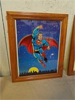 Frame Superman artwork 17 x 13.5