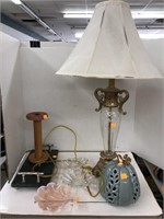 Misc Lot - Lamp, Dishes, etc.