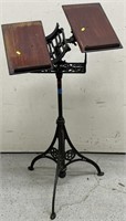 Antique Bible Stand Cast Iron & Wood