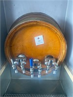 beer tap dispenser whiskey barrel + lines
