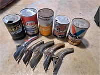 Collection of oil can and spouts