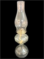Antique Kerosene Glass Lamp w/ panel pattern