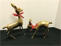 Brass Reindeer Decor