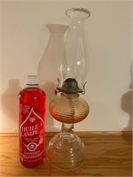 ANTIQUE OIL LAMP WITH OIL