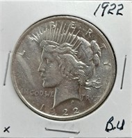 S: 1922 BU MORGAN DOLLAR
