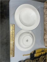 lot of 6 queens serenity white salad bowls