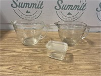 2 Anchor Hocking  glass 8 cup measuring cup