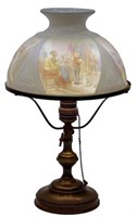 9 in. Reverse Painted Lithophane Table Lamp