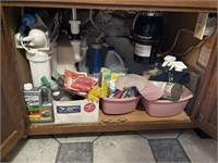 Contents of Items Located under Kitchen Sink