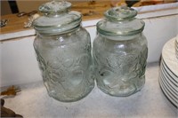 GLASS CANNISTERS
