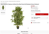 B9418  Nearly Natural 4 Bamboo Artificial Tree