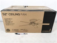 1 fan, Hyperikon 62W 52" ceiling fan, wooden