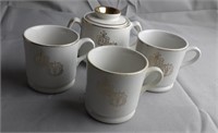 RX Mugs -White with Gold Trim