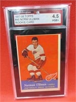 1957-58 Topps Norm Ullman Graded Rookie Card 4.5
