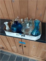 Lot of assorted vases and bottles