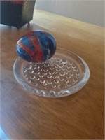Misc. Glass Coaster, Stone Egg