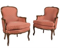 French Provincial Boudoir Chairs - Pair