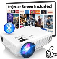 ($109) Projector with 100'' Projector Screen