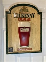 Kilkenny Cream Ale Wooden Beer Sign