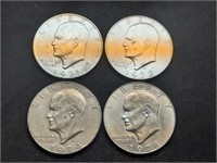 (4) Eisenhower Dollars - 71D, 72D, 74D, 78D