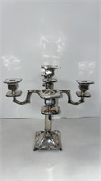 Silver plated candlestick holder