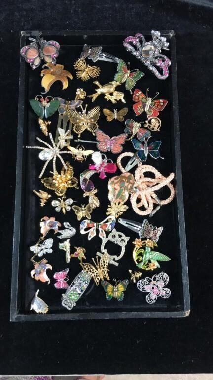 Birds, Bees & Butterflies Jewelry Pins ++