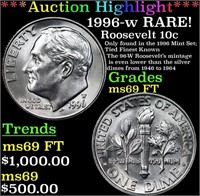 ***Auction Highlight*** 1996-w Roosevelt Dime RARE