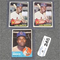 1963 & 1965 Topps Lou Brock Baseball Cards