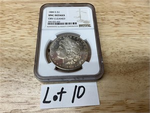 1880-S UNC Details Obv Cleaned Morgan Dollar