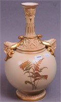 A Royal Worcester vase with fern decorations