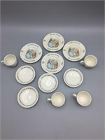 Wedgwood Peter Rabbit cup and saucer lot