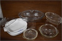 Corning Ware, Fire King, Pyrex, Glass Dishes