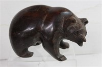 Small Hand Carved Wood Bear