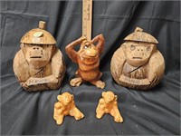 Monkey S&P Shakers, Tiki Monkey Banks & Orangutan
