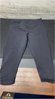 Lululemon Black Cropped Athletic Pants With Reflec