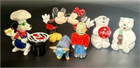 Mickey and Minnie Mouse, Paul Bunyan and Babe the